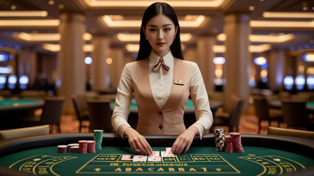 Sòng bài J88 dealer xinh đẹp baccarat